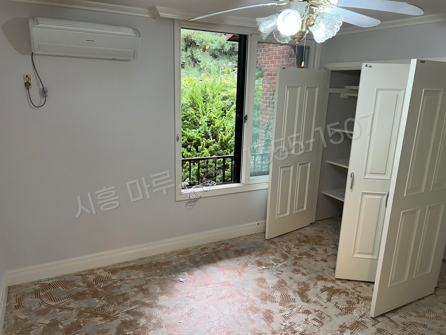 시흥 과림동 강마루 동화 나투스진 퓨어아이보리 단독주택 바닥공사 마루시공업체 시공 전